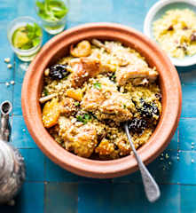 Tajine de lapin aux fruits secs