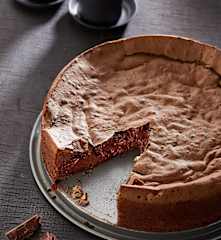 Schokoladenkuchen mit flüssigem Kern
