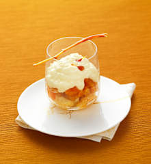 Riz au lait aux abricots comme un tiramisu