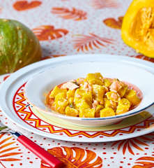 Gnocchi zucca e salmone