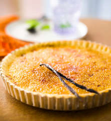 Tarte façon "crème brûlée"