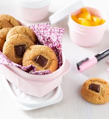 Galletas de almendra con chocolate negro