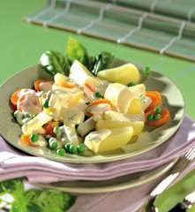 Warzywa w sosie holenderskim