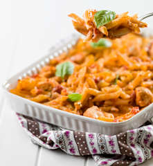 Penne de frango caprese