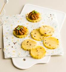 Canapés de polenta sans gluten