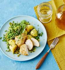 Curry-Hähnchen mit lauwarmem Kartoffelsalat