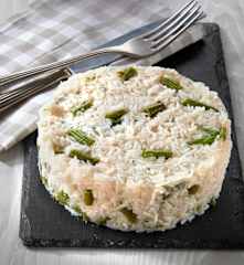 Tortino di riso in salsa al Gorgonzola