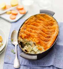 Parmentier de carotte au poisson