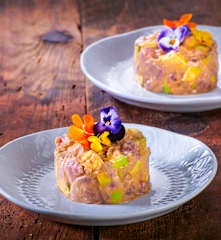Tartare al tonno e avocado