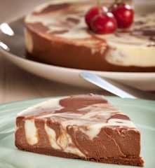 Unbaked Marbled Cheesecake