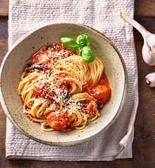 Tomaten-Knoblauch-Pasta