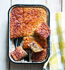 Gâteau à la banane, au chocolat et flocons d'avoine