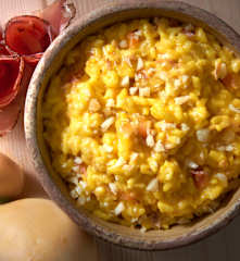 Rizoto s uzeným sýrem