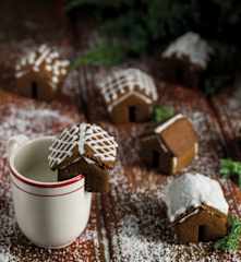 Casinhas de bolachas de gengibre