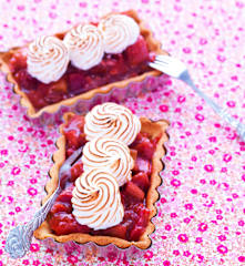 Tartelette à la rhubarbe