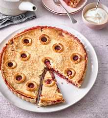 Birnen-Preiselbeer-Pie