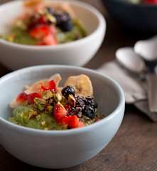 Breakfast bowl au thé matcha