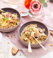 Tagliatelle aux cèpes et huile de truffe