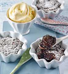 Mini-Schokokuchen mit weichem Kern