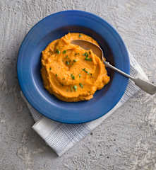 Silky sweet potato mash