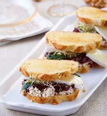 Sandwich de pavo y frambuesa al chipotle