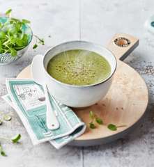 Velouté de cresson à la brousse