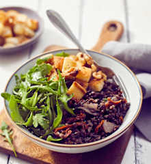 Linsensalat mit getrockneten Tomaten