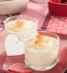 Crema suave de cebolla con sabayón de limón para dos