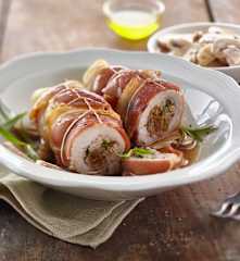 Paupiettes de porc aux figues sèches et aux noix