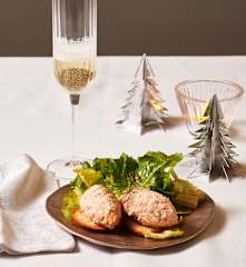 Lachscreme mit Endiviensalat