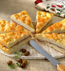 Focaccia à la crème de fromage