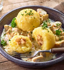 Thüringer Klöße mit Rahmchampignons (Thüringen)