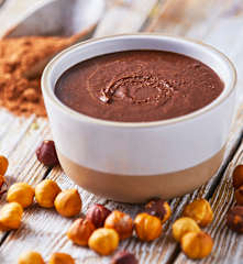 Crema de avellanas y chocolate