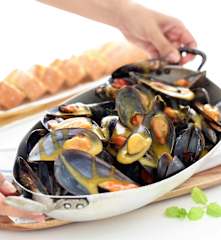 Mejillones zamoranos en salsa picante