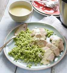 Poulet sauce Alfredo au brocoli