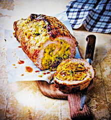 Longe de veau farcie aux pistaches