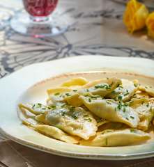 Tortellinis de pollo