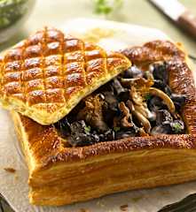 Carré feuilleté aux champignons