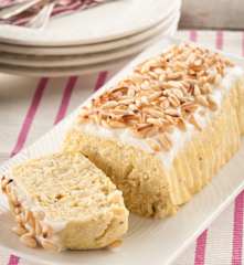 Pastel de calabacín con gratinado de piñones