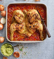 Pollo con salsa de jengibre
