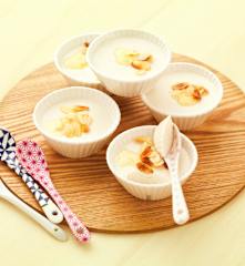 Flan miel-amande sans gluten et sans lactose