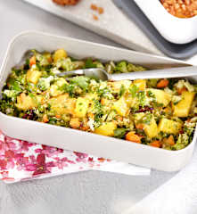 Curry-Brokkoli-Salat mit Mango