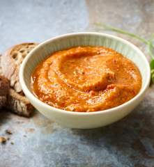 Caviar d'aubergine aux poivrons