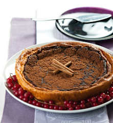 Tarte de requeijão e canela