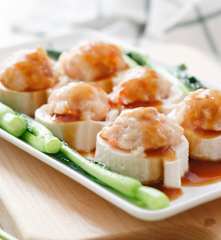 Prawn Paste Stuffed Soft Tofu