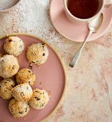 Bolinhos de coco e chocolate