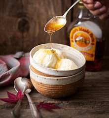 Glace au sirop d'érable