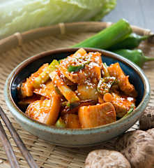 Oseng Samcan Babi dengan Kimchi