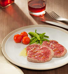 Solomillo de ternera al vapor