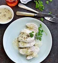 Poulet aux endives à la crème de maroilles